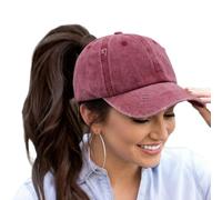 ProMindFun Casquette de Baseball réglable pour Femme et Fille, Compatible avec Queue de Cheval et Chignon - Motif Camouflage, 56 EU