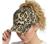ProMindFun Casquette de Baseball réglable pour Femme et Fille, Compatible avec Queue de Cheval et Chignon - Motif Camouflage, 56 EU