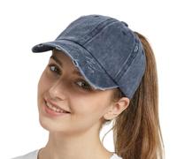 ProMindFun Casquette de Baseball réglable pour Femme et Fille, Compatible avec Queue de Cheval et Chignon - Motif Camouflage, 56 EU