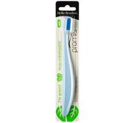 promis brush brosse à dents durable fabriquée à partir de matières premières renouvelables | bioplastique | poils souples 6750 | fabriqué en Allemagne | design italien (singlepack, ocean blue)