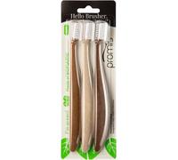 Promis Brush Brosse ¿¿ Dents Durable Fabriqu¿¿E ¿¿ Partir De Mati¿¿Res Premi¿¿Res Renouvelables Bioplastique Poils Souples 6750 Fabriqu¿¿ En Allemagne Design Italien (Triopack, Wood Love)