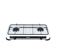 Promis Cuisinière à gaz KG200 2 brûleurs Butane Camping Argenté