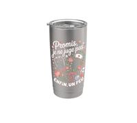 Promis Je Ne Juge Pas Infirmière Enfin Un Peu Gobelet isotherme en acier inoxydable double paroi