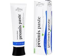 promis paste dentifrice anti-plaque naturel | AVEC 1450 PPM FLUORIDE | 99% NATUREL | BIO | LABEL ORGANIQUE ECOCERT COSMOS | VEGAN | tube de canne à sucre durable | emballage recyclé