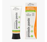 PROMIS Paste Dentifrice Naturel Anti-Plaque Sans Fluorure avec Xylitol | 99 % naturel, bio et végan, certifié ECOCERT COSMOS Organic, avec tube en canne à sucre et emballage recyclé.
