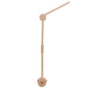 Promise Babe Support mobile pour bébé en bois avec motif ours - Table à langer - Hauteur réglable - Cadre pour suspendre une boîte à musique - Carillon à vent - Clochette de lit