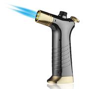 PROMISE Chalumeau de cuisine rechargeable au butane pour la cuisine, la cuisson, le barbecue et plus encore (noir)