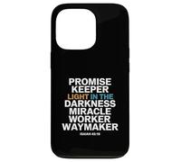 Promise Keeper Light in The Darkness Miracle Worker Waymaker Coque pour iPhone 13 Pro