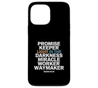 Promise Keeper Light in The Darkness Miracle Worker Waymaker Coque pour iPhone 13 Pro Max