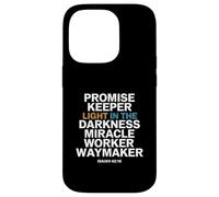 Promise Keeper Light in The Darkness Miracle Worker Waymaker Coque pour iPhone 14 Pro