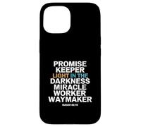 Promise Keeper Light in The Darkness Miracle Worker Waymaker Coque pour iPhone 15
