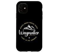 Promise Keeper Miracle Worker Waymaker Christian Mom Dad Coque pour iPhone 11