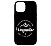 Promise Keeper Miracle Worker Waymaker Christian Mom Dad Coque pour iPhone 14