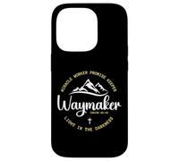 Promise Keeper Miracle Worker Waymaker Christian Mom Dad Coque pour iPhone 14 Pro