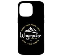 Promise Keeper Miracle Worker Waymaker Christian Mom Dad Coque pour iPhone 14 Pro Max
