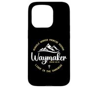 Promise Keeper Miracle Worker Waymaker Christian Mom Dad Coque pour iPhone 15 Pro
