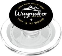 Promise Keeper Miracle Worker Waymaker Christian Mom Dad PopSockets PopGrip pour MagSafe