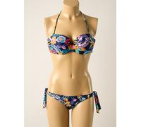 promise maillots de bain femme de couleur bleu