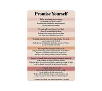 Promise Yourself The Optimist Creed Poster Inspirational Poetry Quote Wall Art for Office Home Living Room Positive Mindset Motivation Decor(Unframed,12x18inch(30x45cm))