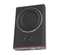 PromiseFly Caisson de basses actif 600 W sous le siège - Amplificateur intégré et son surround à 360° - Haut-parleur de voiture - Caisson de basses variable - Pour voiture/camion