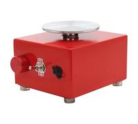 PromiseFly Mini disque de poterie électrique 0 à 2000 tr/min - Portable - Machine à disque de poterie - Outil céramique DIY avec plateau tournant de 6,5/10 cm - Pour les cours scolaires, les studios