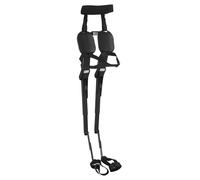 PromiseFly Tabouret de pêche d'extérieur réglable avec sièges invisibles - Siège ergonomique portable - Charge maximale : 150 kg - Pour les personnes d'une taille de 1,4 à 2,1 m - Noir