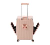 PromiseFly Valise de voyage 24 pouces - Mallette rigide multifonctionnelle avec ports USB et type C - Valise à roulettes avec porte-gobelet et serrure à combinaison - Charge maximale : 75 kg - 50,04 x