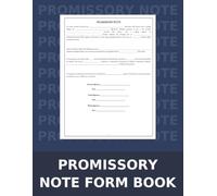 Promissory Note Form Book: Legal Templates for Personal and Business Loan Agreements
