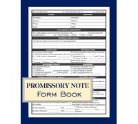 Promissory Note Form Book: Loan & Debt Agreement Templates For Personal Lending, Business Transactions, Installment Plans, & Debt Repayment | Notes ... Loan Terms & Conditions | 50 Fillable Forms