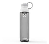 Promixx Bouteille d'eau FORM Nouvelle édition pour infusions et hydratation, grande bouteille de sport, couvercle anti-fuite, sans BPA, 760 ml, céramique blanche