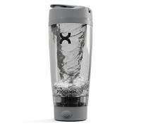 Promixx PRO bouteille shaker - Rechargeable, puissante pour des shakes protéinés onctueux - espace de stockage pour suppléments, Sans BPA, 600ml, Gris Frais