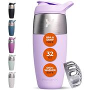 Promixx PURSUIT Bouteille Shaker Premium - Bouteille shaker de protéines à paroi unique en acier inoxydable - Durable, Couvercle Etanche, Sans Odeur