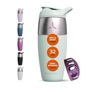 Promixx PURSUIT Bouteille Shaker Premium - Bouteille shaker de protéines à paroi unique en acier inoxydable - Durable, Couvercle Etanche, Sans Odeur