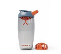 Promixx Pursuit Shaker Protéiné - 760ml Mélangeur Silencieux Snap-Fit pour Shakes Sans Grumeaux - Étanche Sans BPA Ecozen avec Graduations pour Fitness - Bleu Nuit