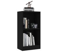 ""Promo 2026""Meuble de rangement - Noir Bibliothèque - CLARENCE - Pour salon - noir 40 x 24 x 75cm bois d'ingénierie - 8046852