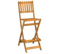 (Promo 2026)Tabourets de bar d'extérieur pliants ,lot de 2,SHIELD, chaises de balcon,arrière-cour, Bois d'acacia,45x58x118cm 1300438