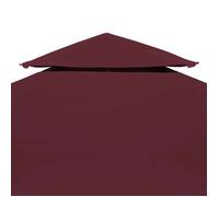 ""Promo 2026""Toile supérieure - SOLOMOIN - double de belvédère - Pour Reception/Camping - 310 g/m² 3x3 m Bordeaux - J7180977