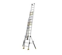 Promo - Centaure - Echelle coulissante Aluminium à corde 3x16 Haut. accès 9,95 m - C3 STAB'