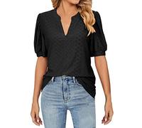 Promo Commandes en Cours Tee Shirt Femme Col Carré Epaule Denudee Blouse Toilettage Canin Bordeaux T Halloween Tunique Dentelle Haut Decontracte Large Noir Coton V Broderie Anglaise
