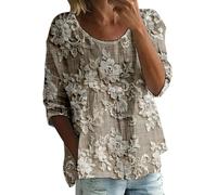 Promo du Jour Tee Shirt Femme Coton Polyester Chemisier Manche Longue Chic Noël Haut Turquoise Blouse Travail Pression T Metallica Ete Grande Taille Surdimensionne Epaule Denudee Tshirt