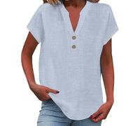 Promo du Jour Tee Shirt Femme Violet Uni Chemisier Taille 48 Tunique Ete Fluide Ample Blouse Dentiste Tee-Shirt Élastique Extender Tshirt Enceinte Chemise Blanche Grande Vetement Halloween Haut
