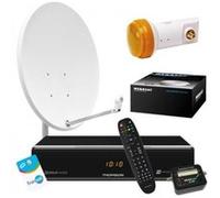 Promo Kit Parabole 60 Cm + Récepteur Satellite Fransat (Eutelsat 5W) + Lnb + 20M Cable Coaxial + Satfinder G