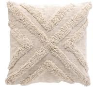 Promo Linge Housse de Coussin 40x40 cm avec Encart - Design Tufte Sheny en Coton et Polyester, Doux et Résistant