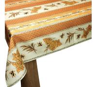 Promo Linge Nappe Anti-Tache Motif Tournesol Abeille - Rectangulaire ou Ronde - Plusieurs Tailles - Infroissable, Facile d’Entretien - Style Provençal pour Cuisine et Jardin (Jaune, 200x150 cm)