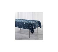 Promo Linge Nappe De Noël Rectangle ou Ronde Anti-Tâches - Argent Constellation (Marine, 150x350cm)
