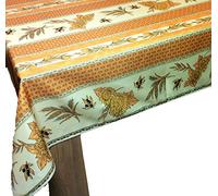 Promo Linge Nappe Provençale Rectangle Anti-tâche 150 x 240 cm Tournesol Abeille Jaune