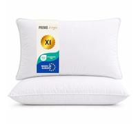 Promo Linge Oreiller Moelleux Premium - Enveloppe Microfibre Douce et Garnissage 100% Fibres Creuses Polyester - Confort Gonflant, Respirant et Durable (1, 50x70cm)