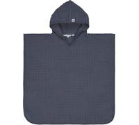 Promo Linge Poncho de Bain en Mousseline pour Enfants 12-36 Mois - Doux, Avec Capuche, Double Épaisseur - 100% Mousseline de Coton, Lavable en Machine, 60x87 cm (FR/ES, Âge, 1 an, 3 ans, Bleu Marine)