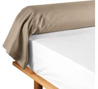 Promo Linge - Taie de Traversin 85x185 cm Lina - 100% Coton Doux et Respirant - Entretien Facile - Confort Naturel - Certifié Oeko-TEX - Housse Traversin Lit Adulte ou Enfant (Beige Sable)