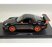 PROMO Porsche 911 (997) GT3 RS noir de 2006 au 1/18 de WELLY 18015 / WEL18015SW